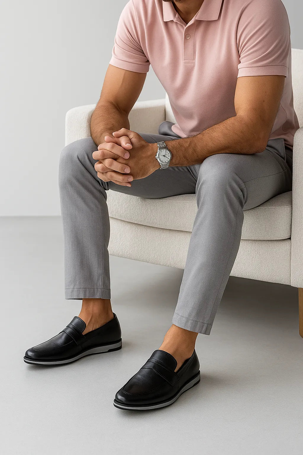 Sapato Loafer Casual Belluno em Couro Legítimo