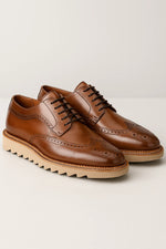 Sapato Social Brogue Tratorado Firenze em Couro Legítimo