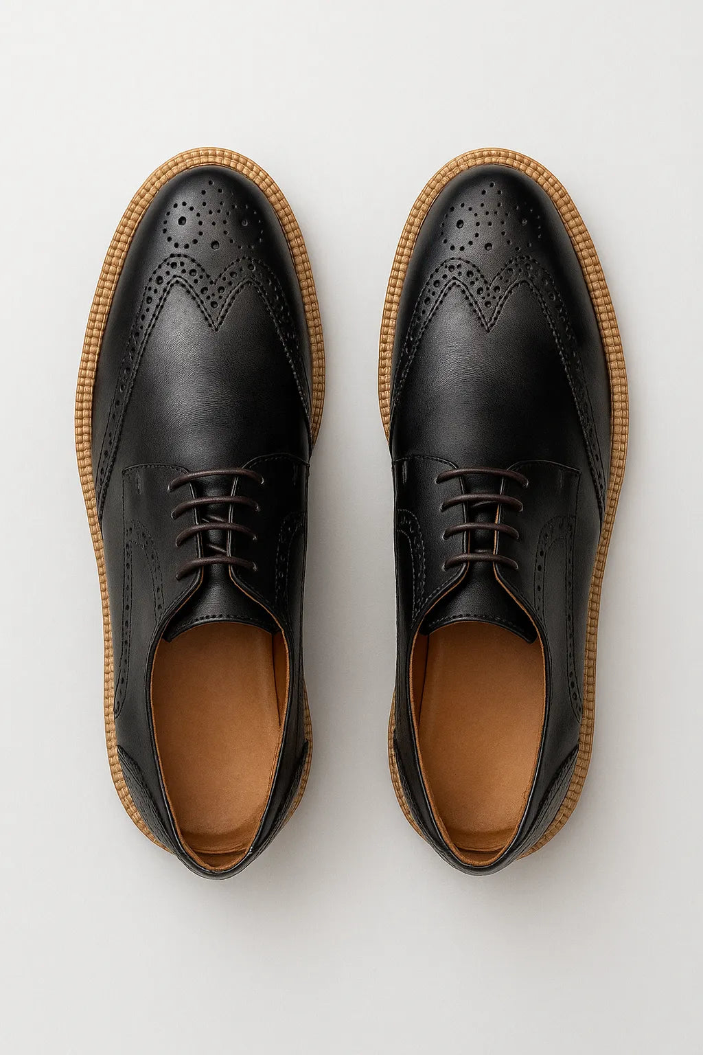 Sapato Social Brogue Tratorado Milano em Couro Legítimo