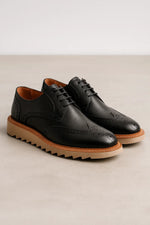 Sapato Social Brogue Tratorado Milano em Couro Legítimo