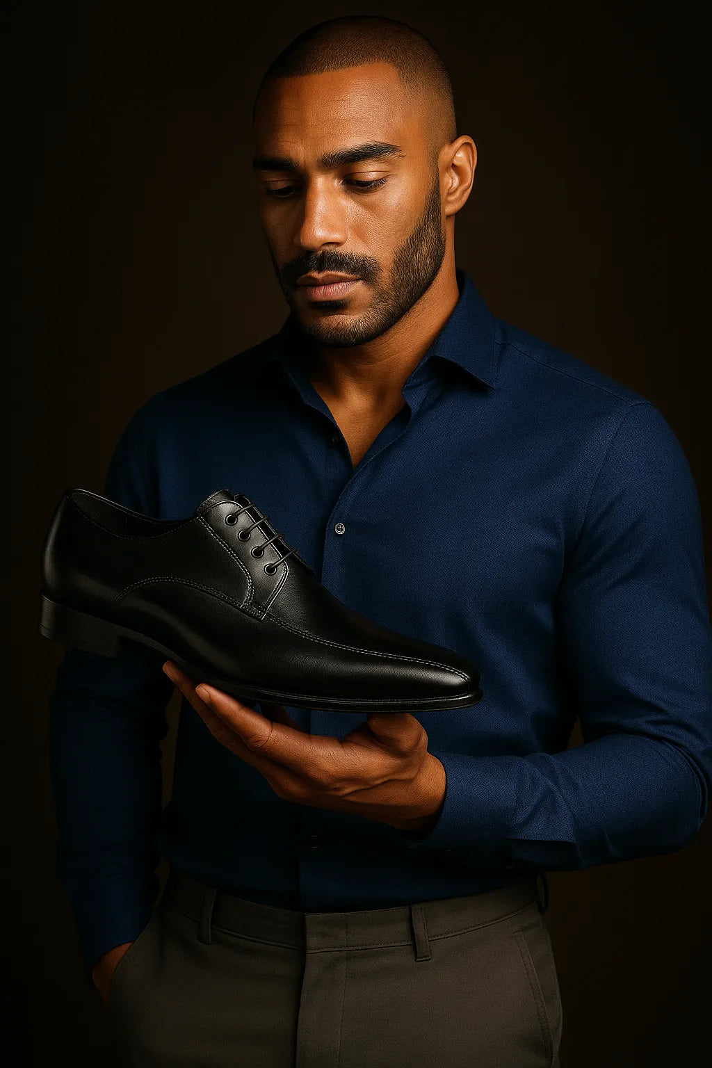 Sapato Social Couro Italiano Preto Premium