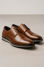 Sapato Social Derby Casual Ravello em Couro Legítimo