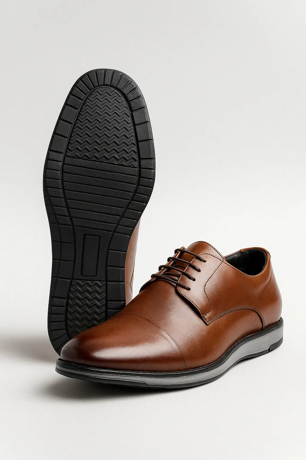 Sapato Social Derby Casual Ravello em Couro Legítimo