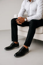 Sapato Social Derby Casual Ravello em Couro Legítimo