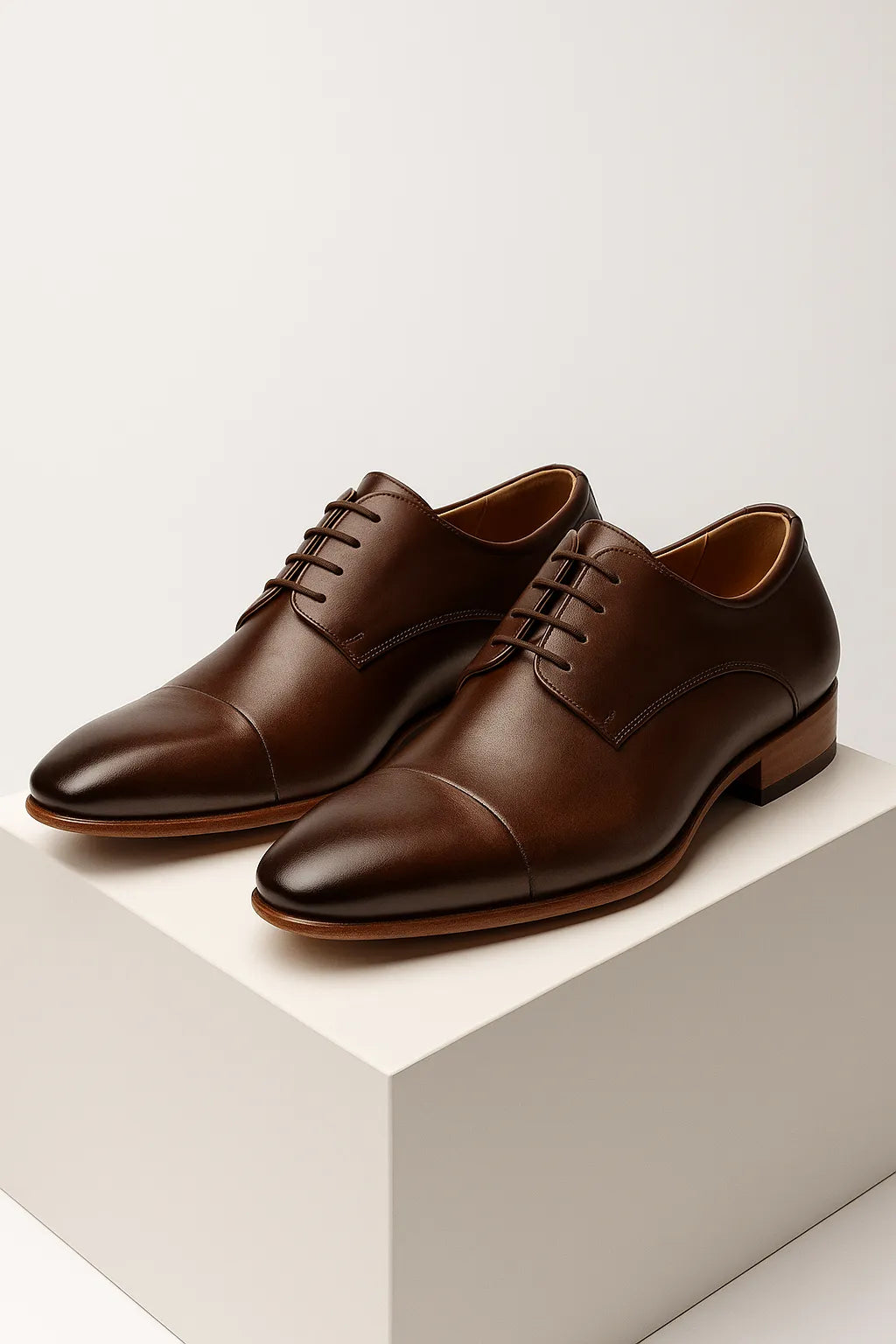 Sapato Social Derby Elegance em Couro Legítimo