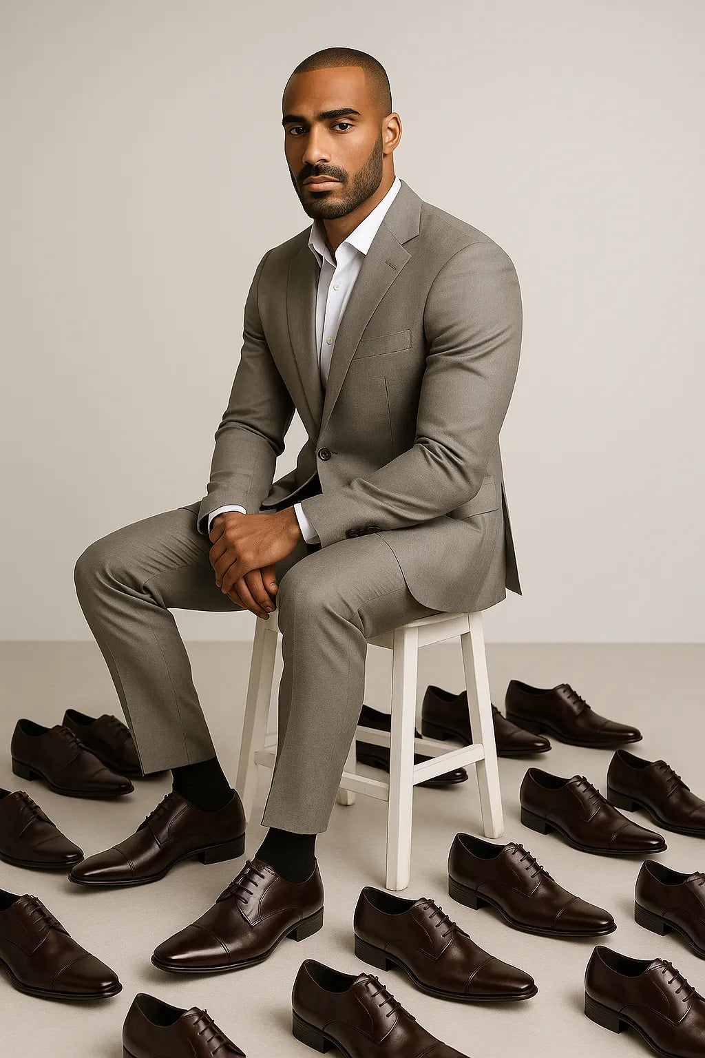 Sapato Social Derby Montreux em Couro Legítimo