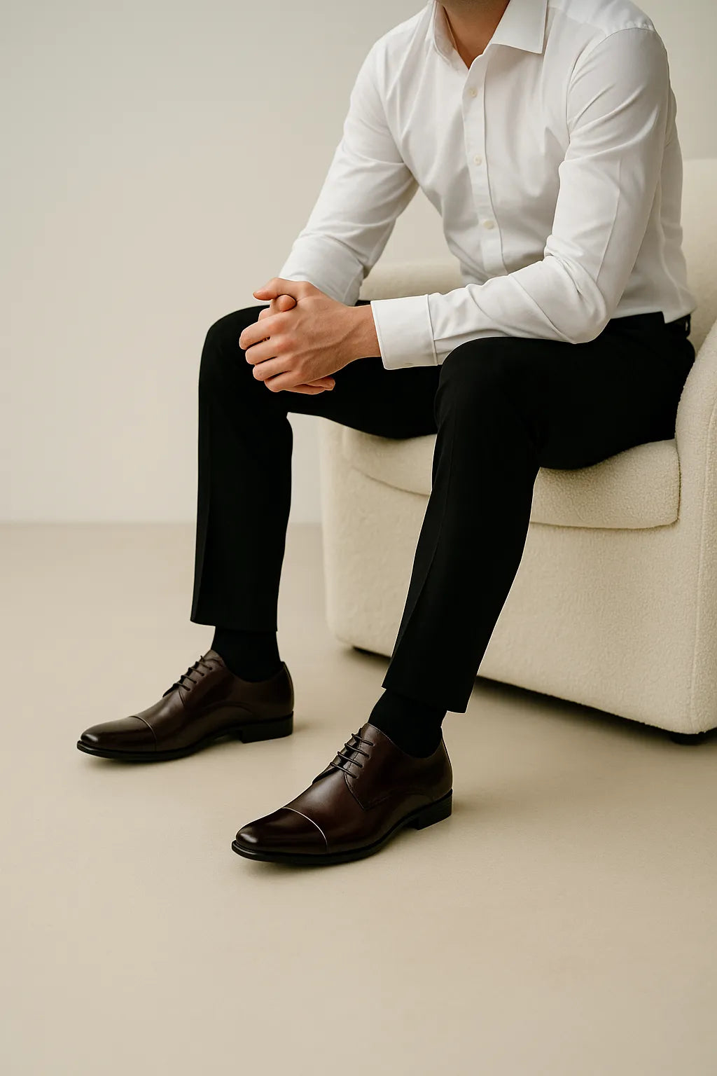 Sapato Social Derby Montreux em Couro Legítimo