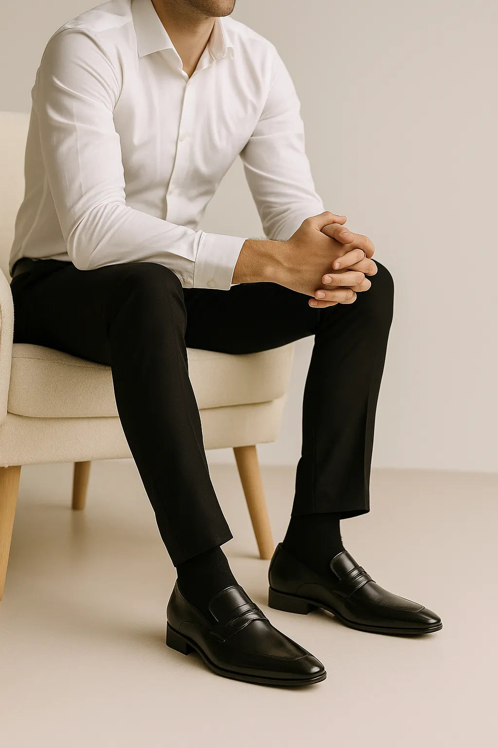 Sapato Social Loafer Elite em Couro Legítimo