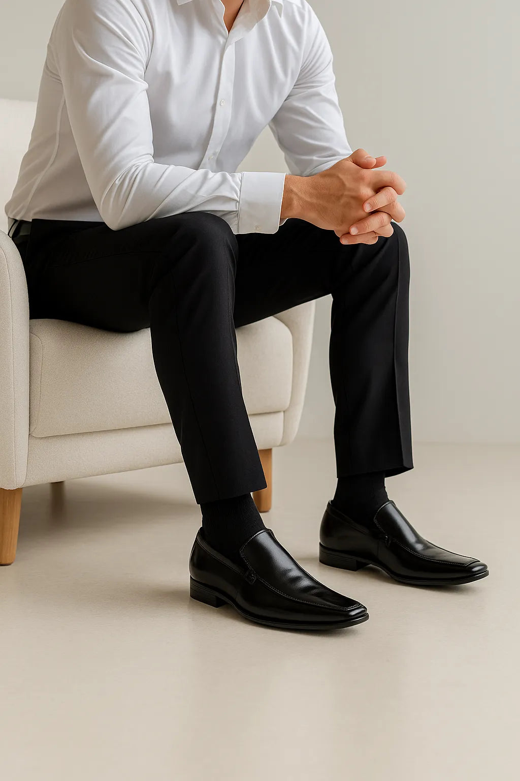 Sapato Social Loafer Italiano em Couro Legítimo