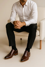 Sapato Social Wholecut Couro Legítimo Premium