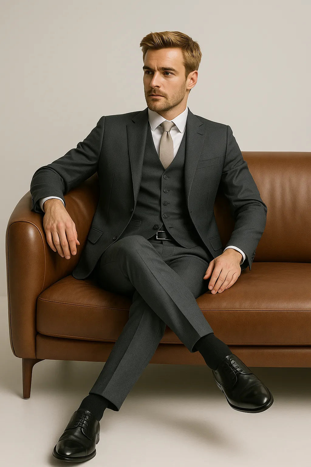 Terno Masculino Argento Poliviscose Semi Slim