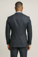 Terno Masculino Grafite Príncipe de Gales Semi Slim