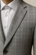 Terno Masculino Grigio Príncipe de Gales Semi Slim