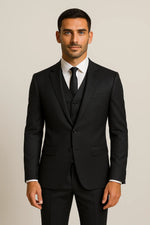 Terno Masculino Napoli Poliviscose Semi Slim - 3 Peças