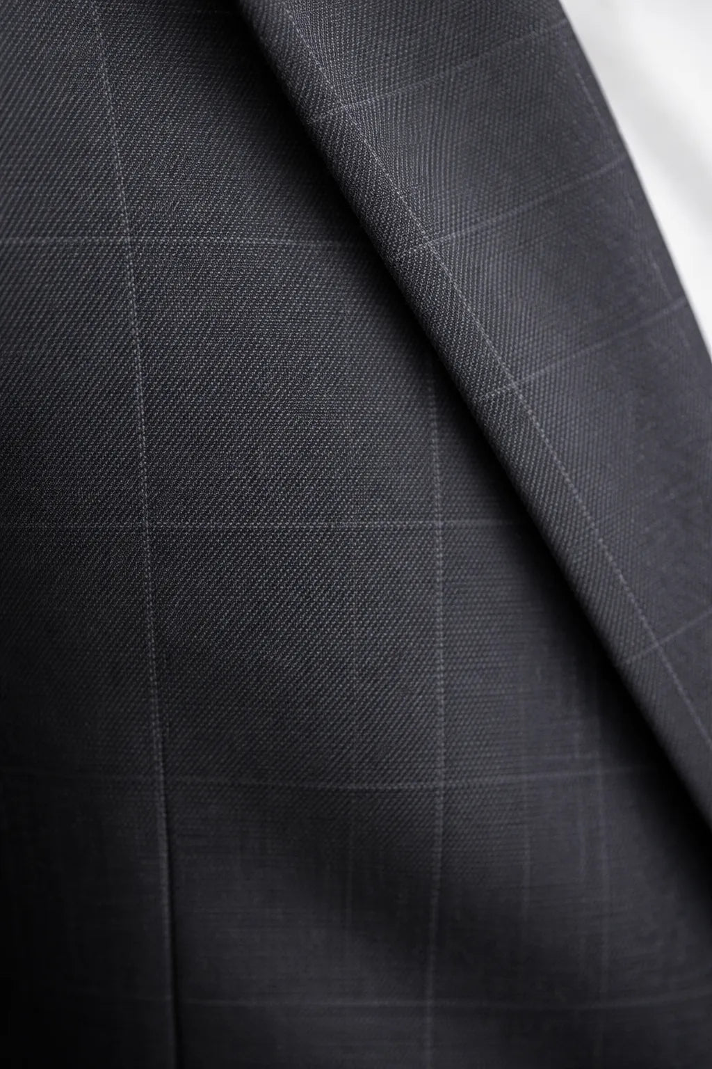 Terno Masculino Poliéster Semi Slim Preto Xadrez