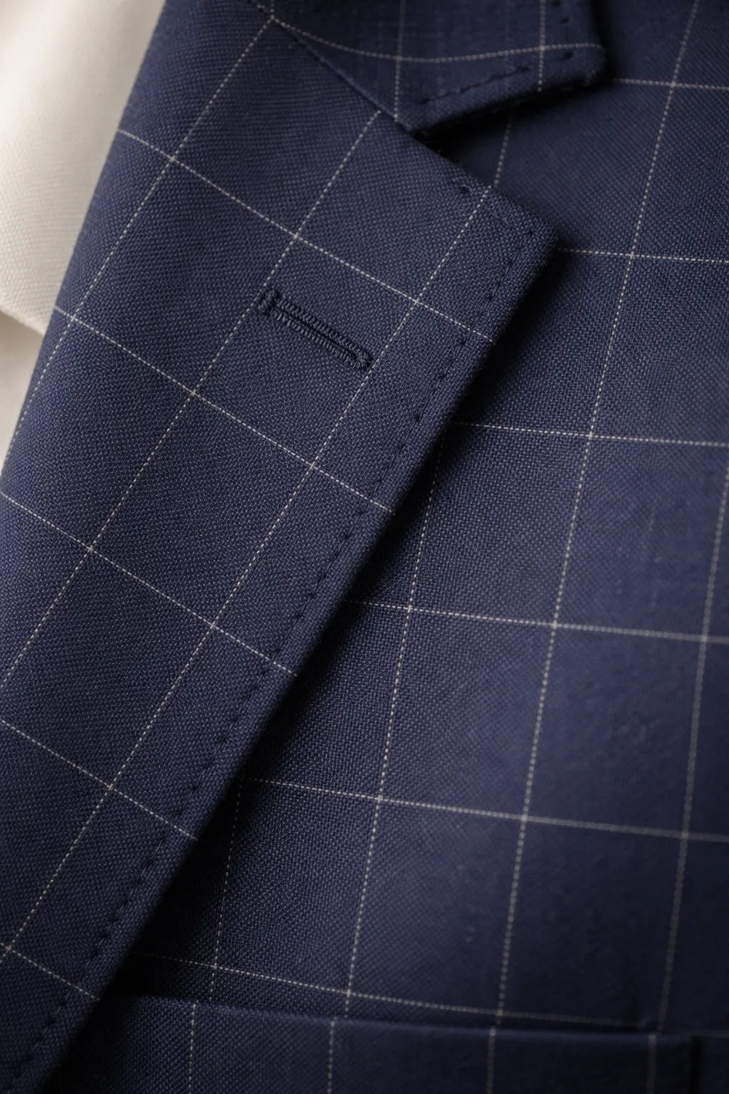 Terno Masculino Poliviscose Azul Noite Xadrez