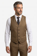 Terno Masculino Poliviscose Semi Slim Mantova Marrom