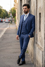 Terno Masculino Poliviscose Semi Slim Valenza Azul