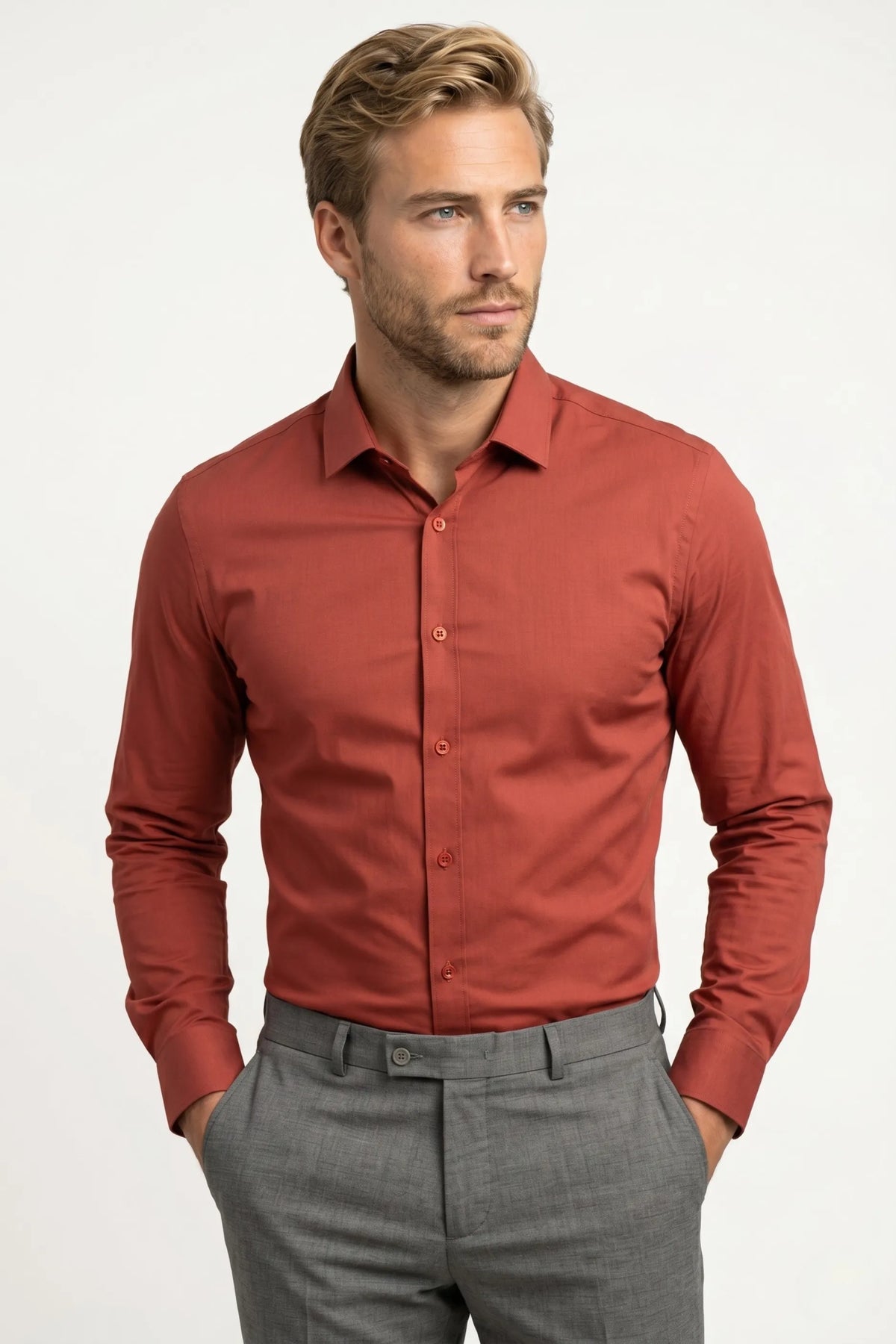 Camisa Social Slim Fit Bambu com Elastano