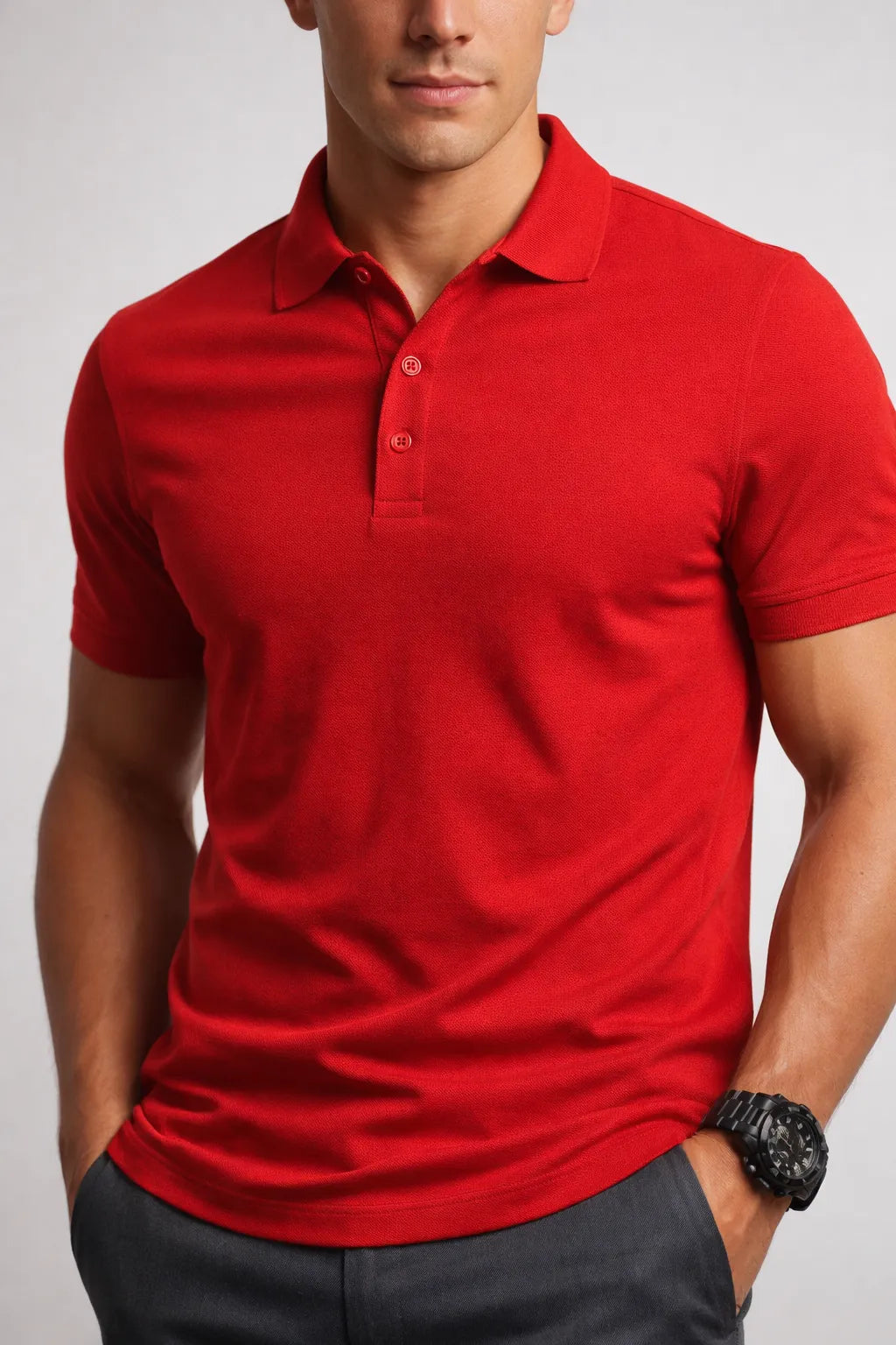 Camisa Polo Slim Pima Piquet com Elastano