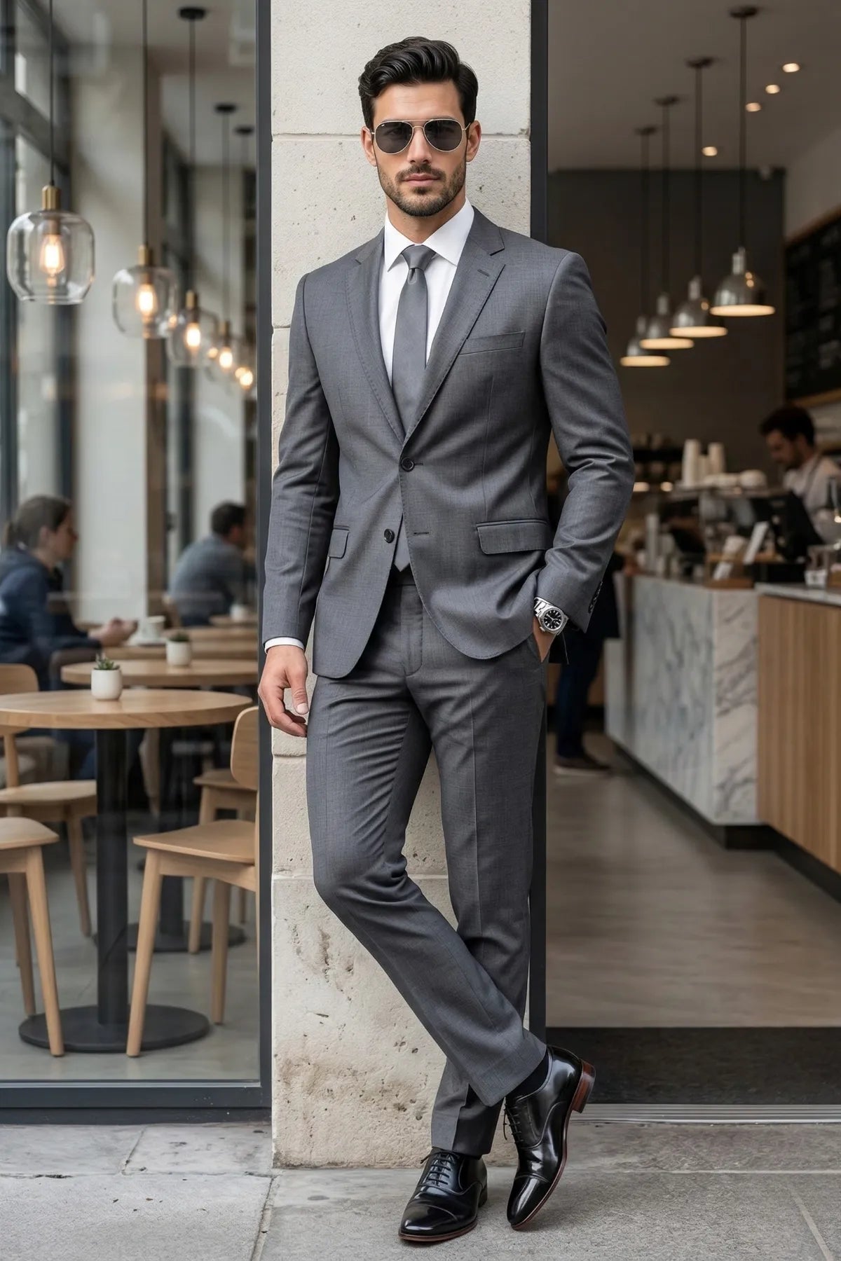 Terno Masculino Argento Poliviscose Semi Slim