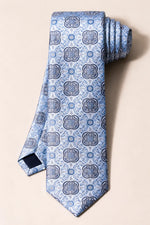 Gravata Masculina Estilo Seda Slim Geométrica