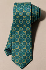 Gravata Masculina Estilo Seda Slim Geométrica