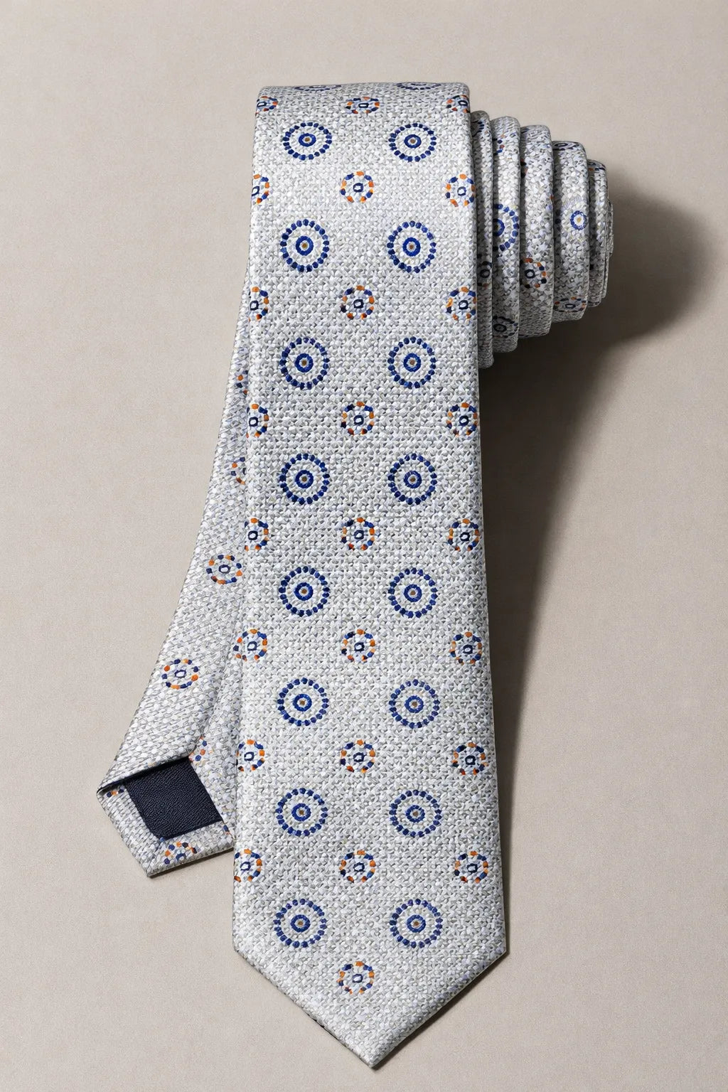 Gravata Masculina Estilo Seda Slim Geométrica