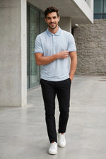 Camisa Polo Masculina Modal com Elastano