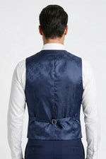 Terno Masculino Poliviscose Semi Slim Firenze Azul Xadrez