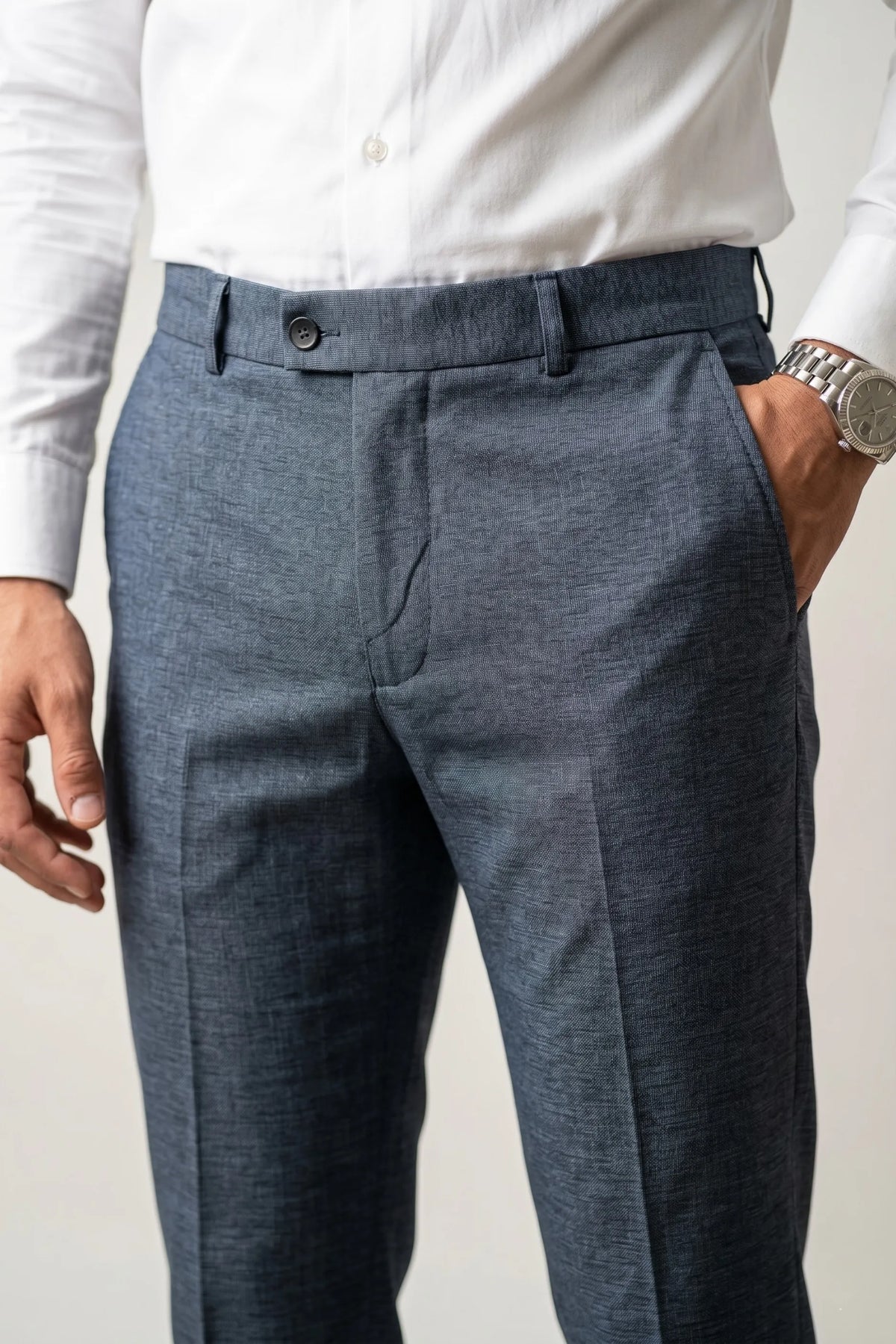 Calça Social Masculina Slim com Elastano