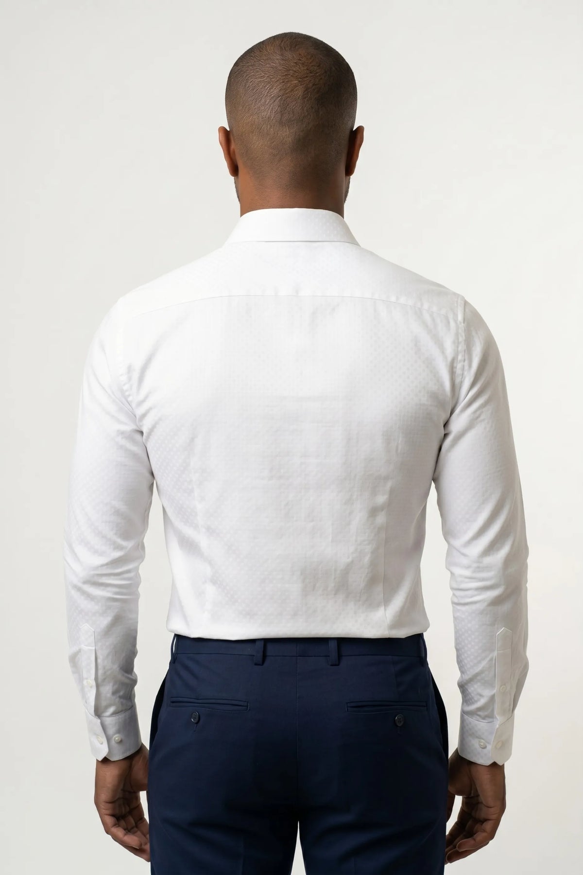 Camisa Social Masculina Algodão Fio 80 Texturizada