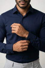 Camisa Social Slim Fit Pima Fio 80