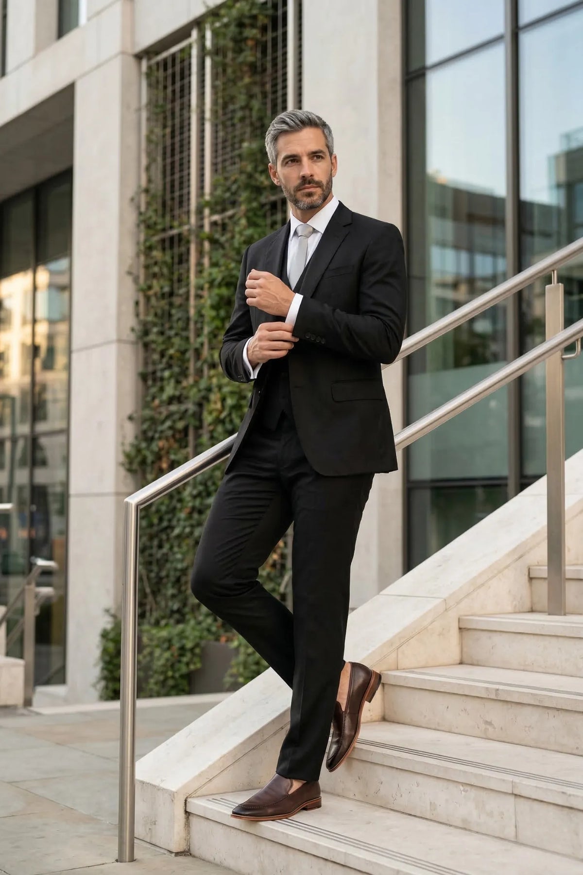 Terno Masculino Napoli Poliviscose Semi Slim