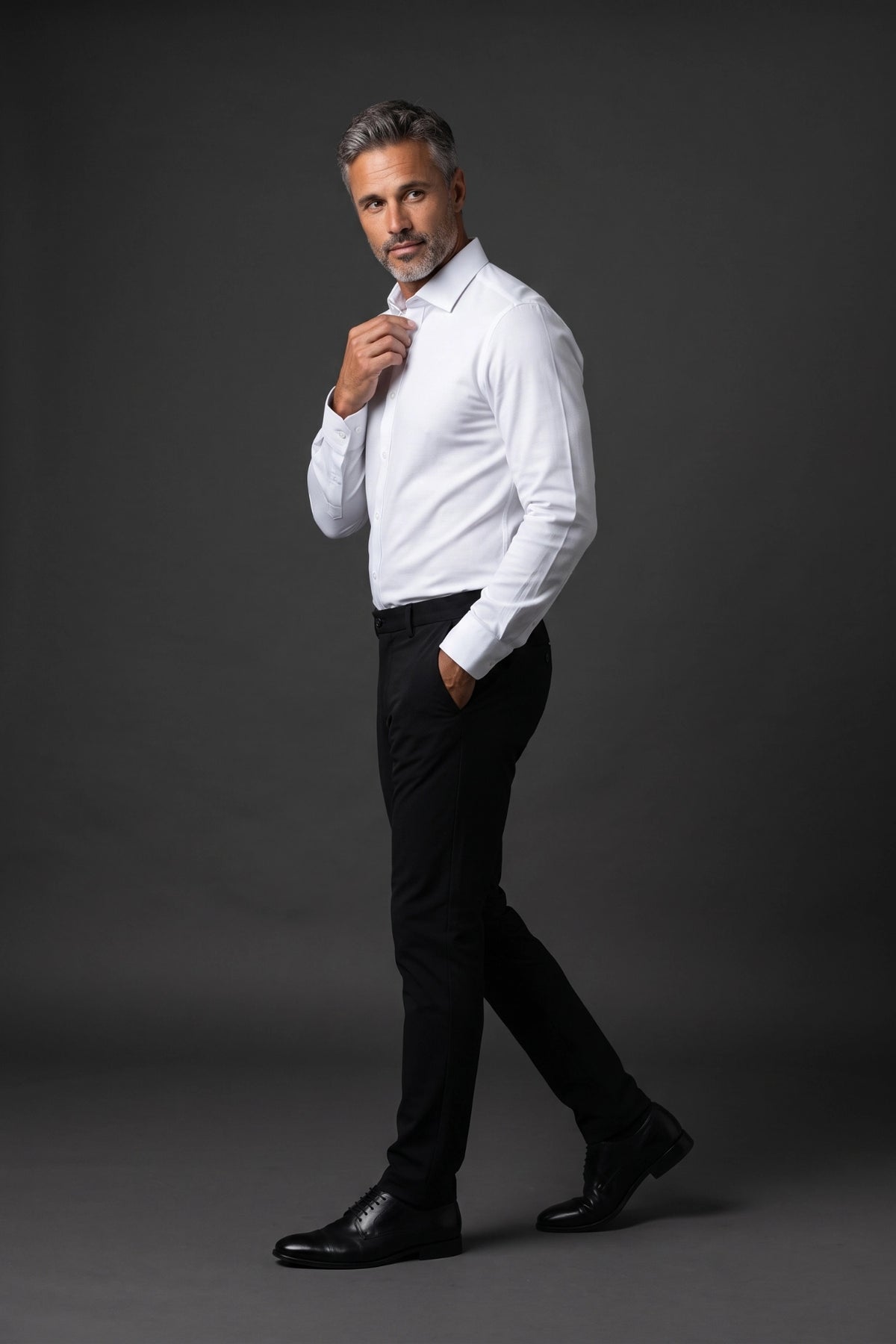Camisa Social Slim Fibra de Bambu Texturizada