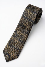 Gravata Masculina Slim Gold 1200 Fios