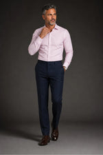 Calça Social Masculina Tradicional com Elastano