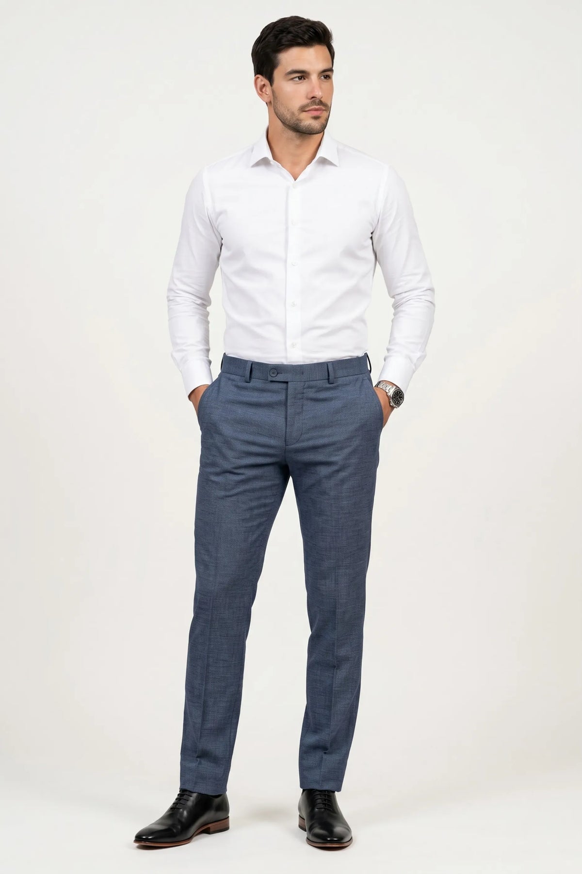 Calça Social Masculina Slim com Elastano