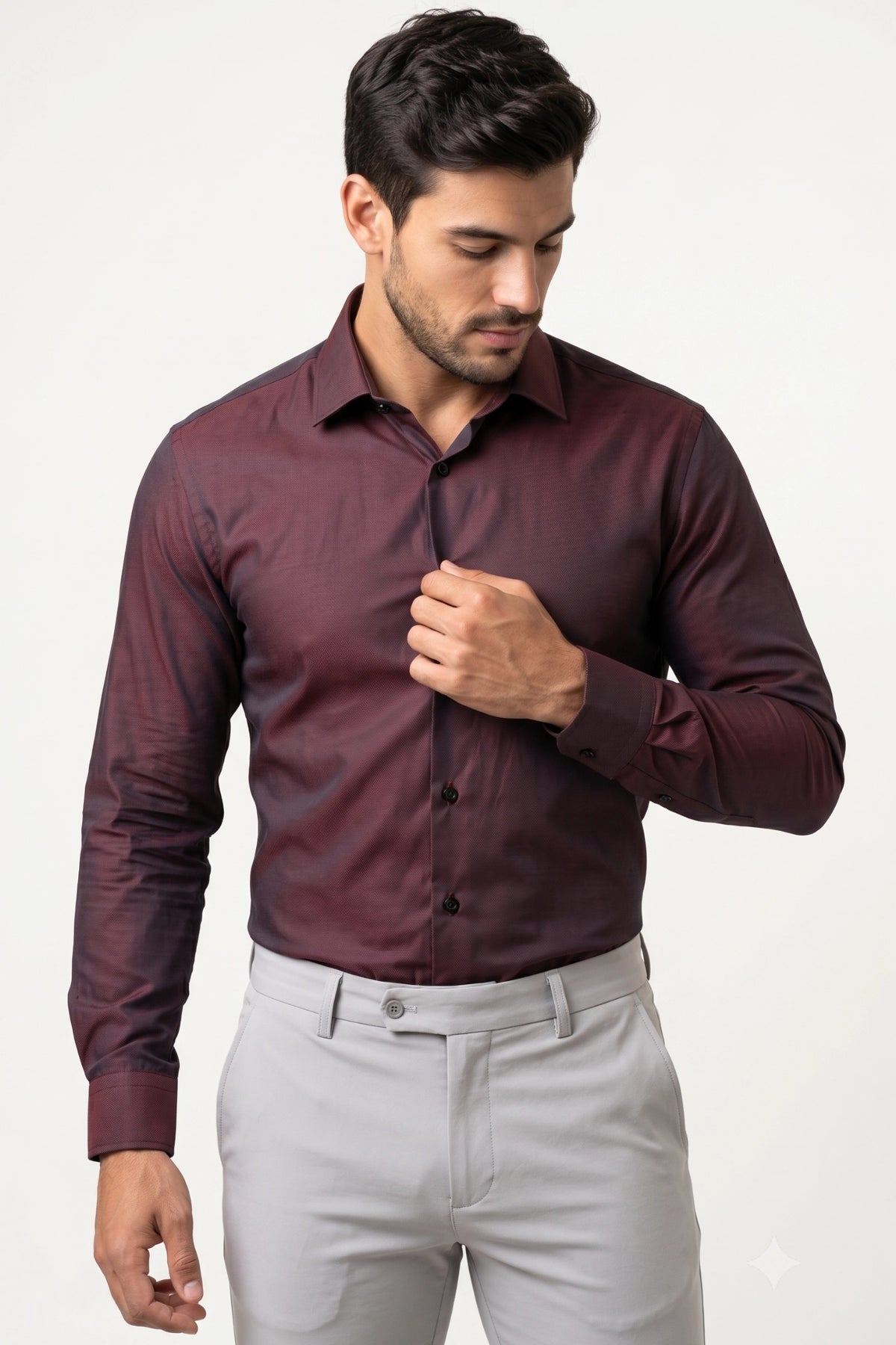 Camisa Social Masculina Slim Nuance