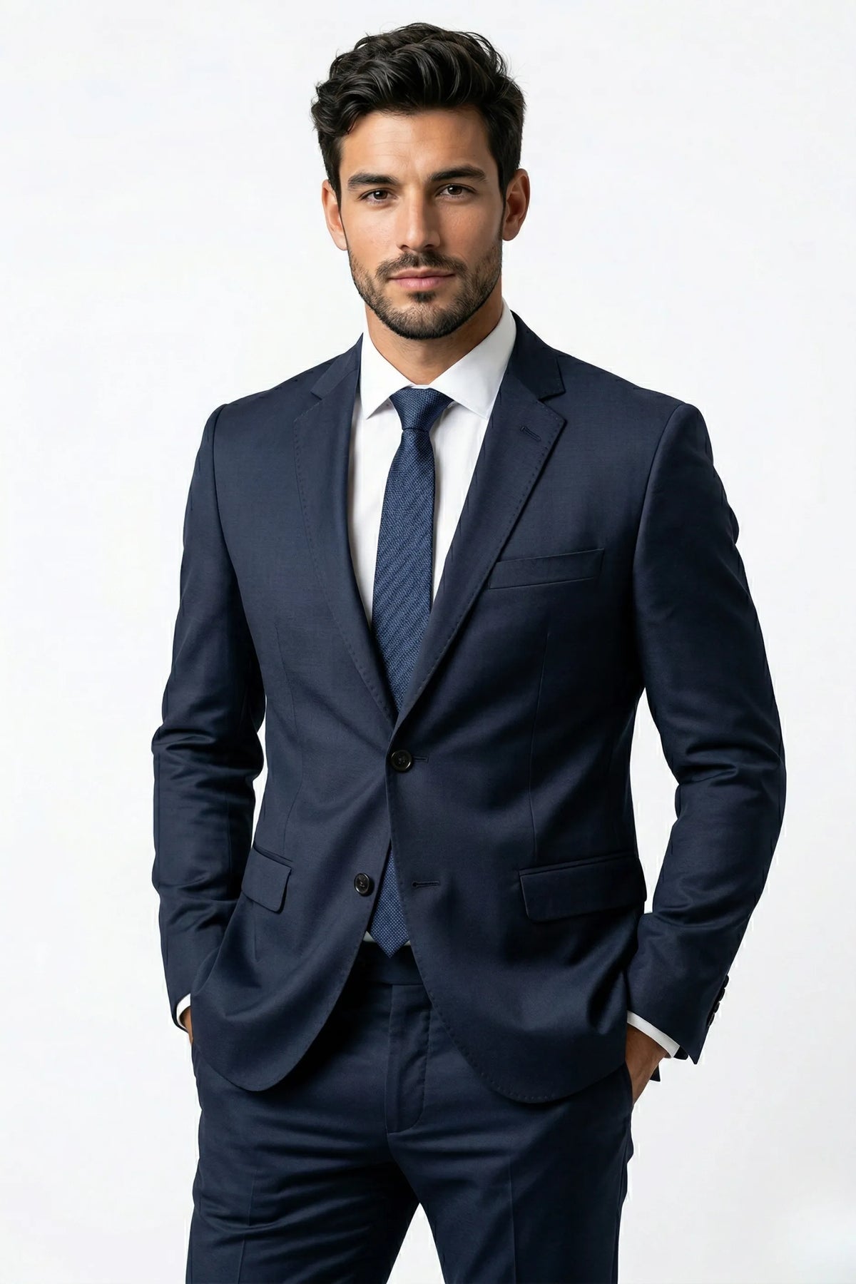 Terno Masculino Poliviscose Azul Noite Montreux
