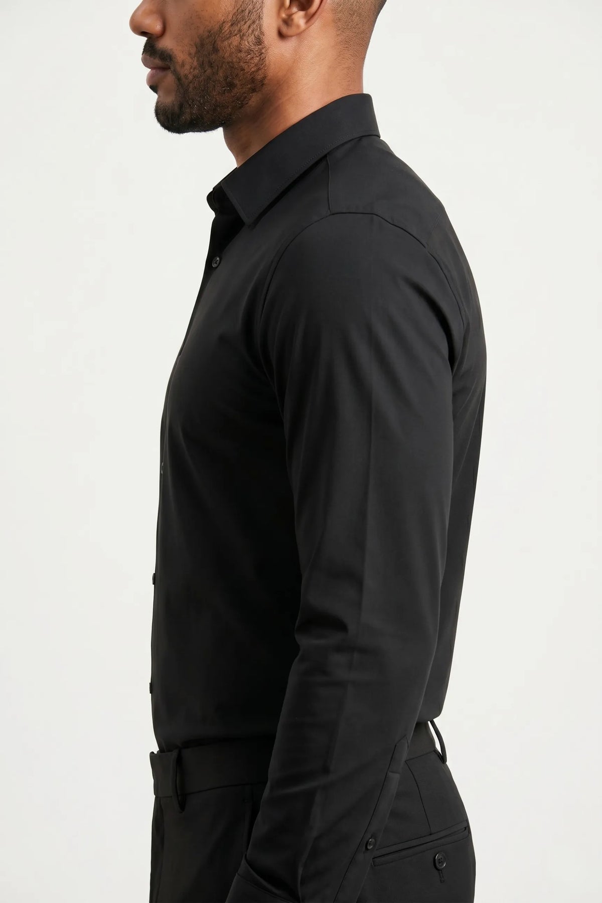 Camisa Social Masculina Super Slim com Elastano