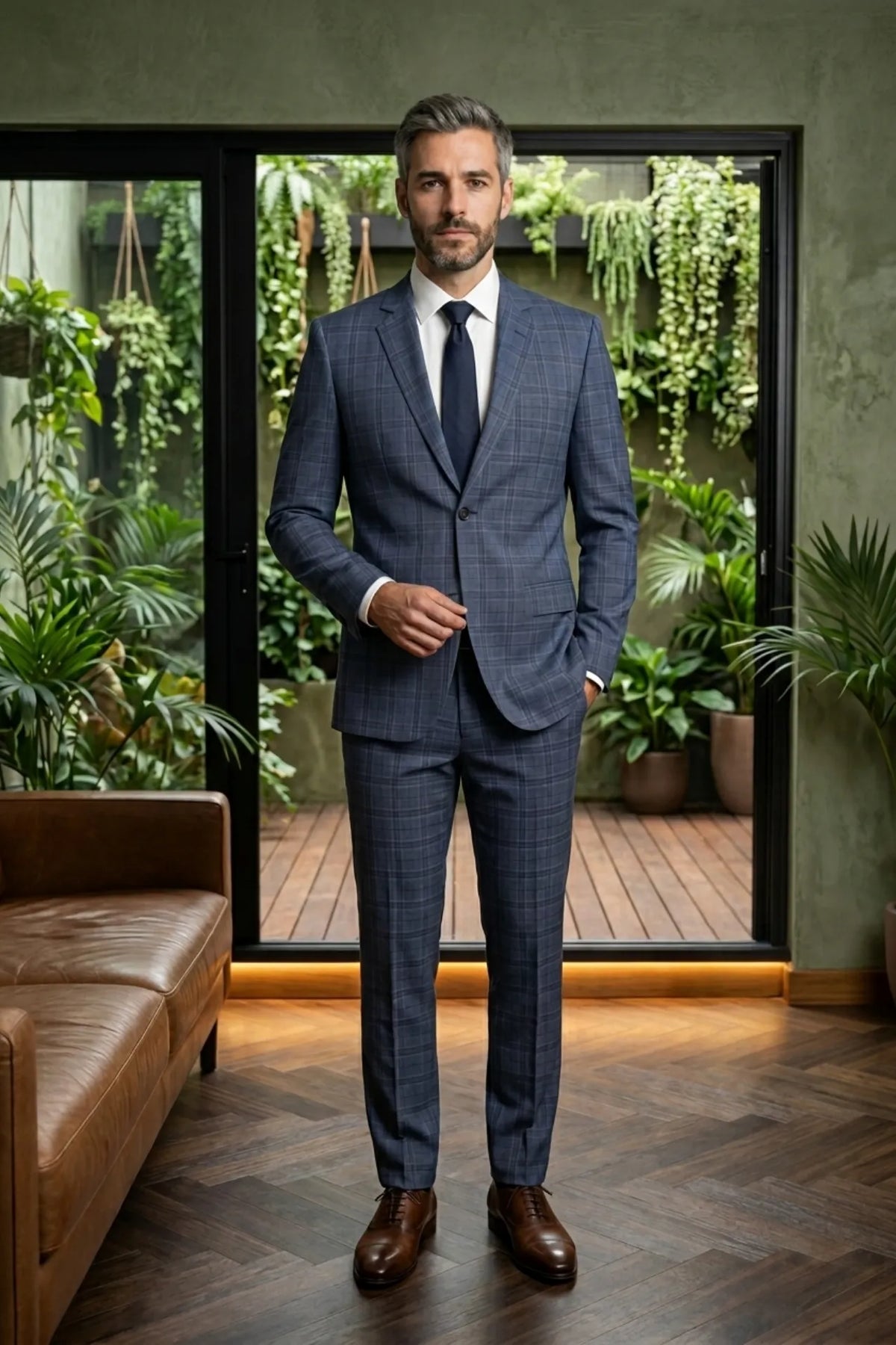 Terno Masculino Azzurro Príncipe de Gales