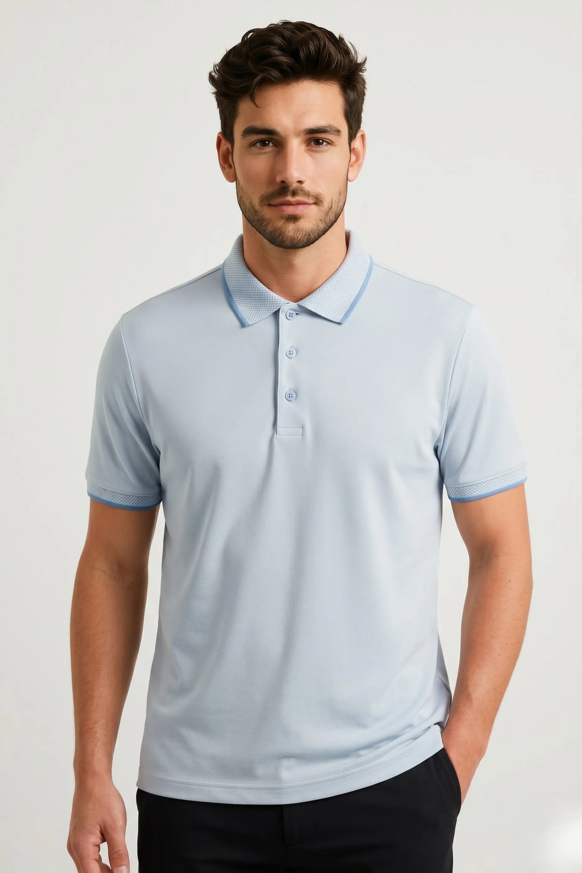 Camisa Polo Masculina Modal com Elastano