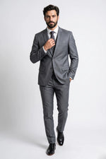 Terno Masculino Poliviscose Slim Príncipe de Gales Vicenza