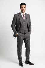 Terno Masculino Poliviscose Slim Vêneto Xadrez
