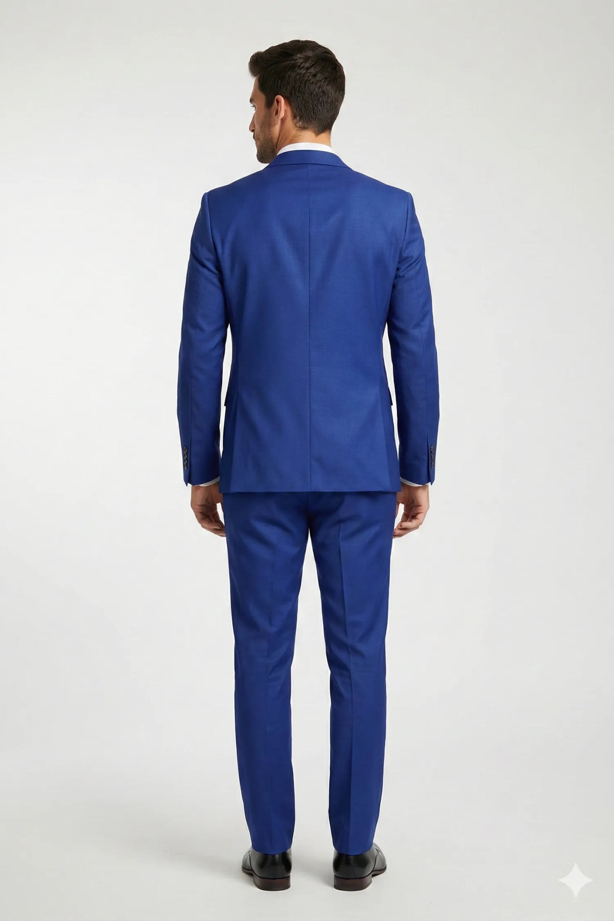 Terno Masculino Poliéster Semi Slim Azul Turquesa