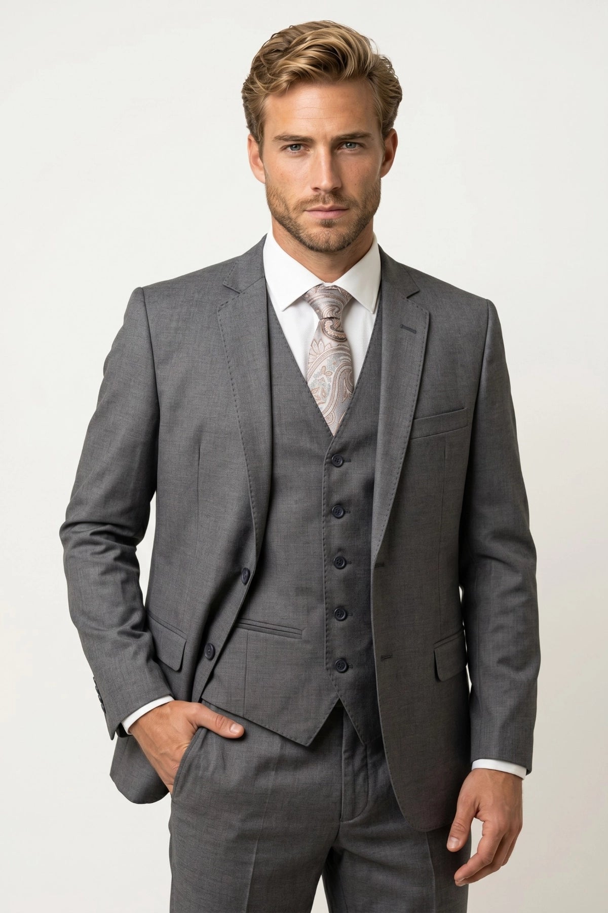 Terno Masculino Poliviscose Slim Belgravia