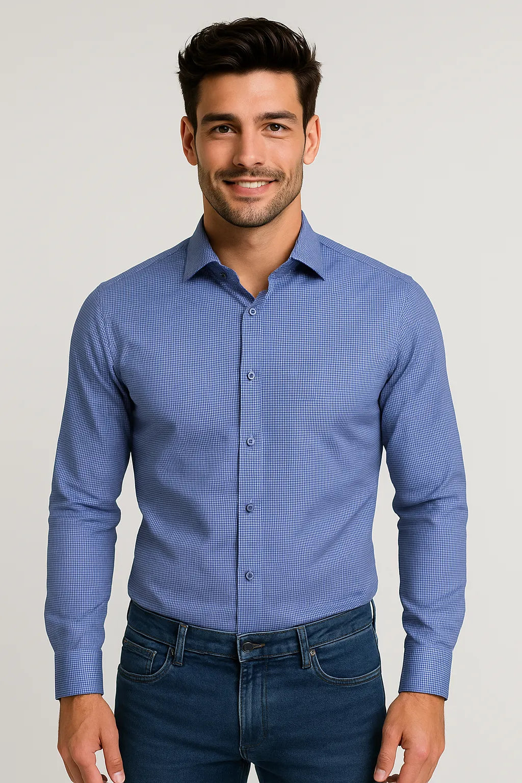 Camisa Social Slim Premium Quadriculada