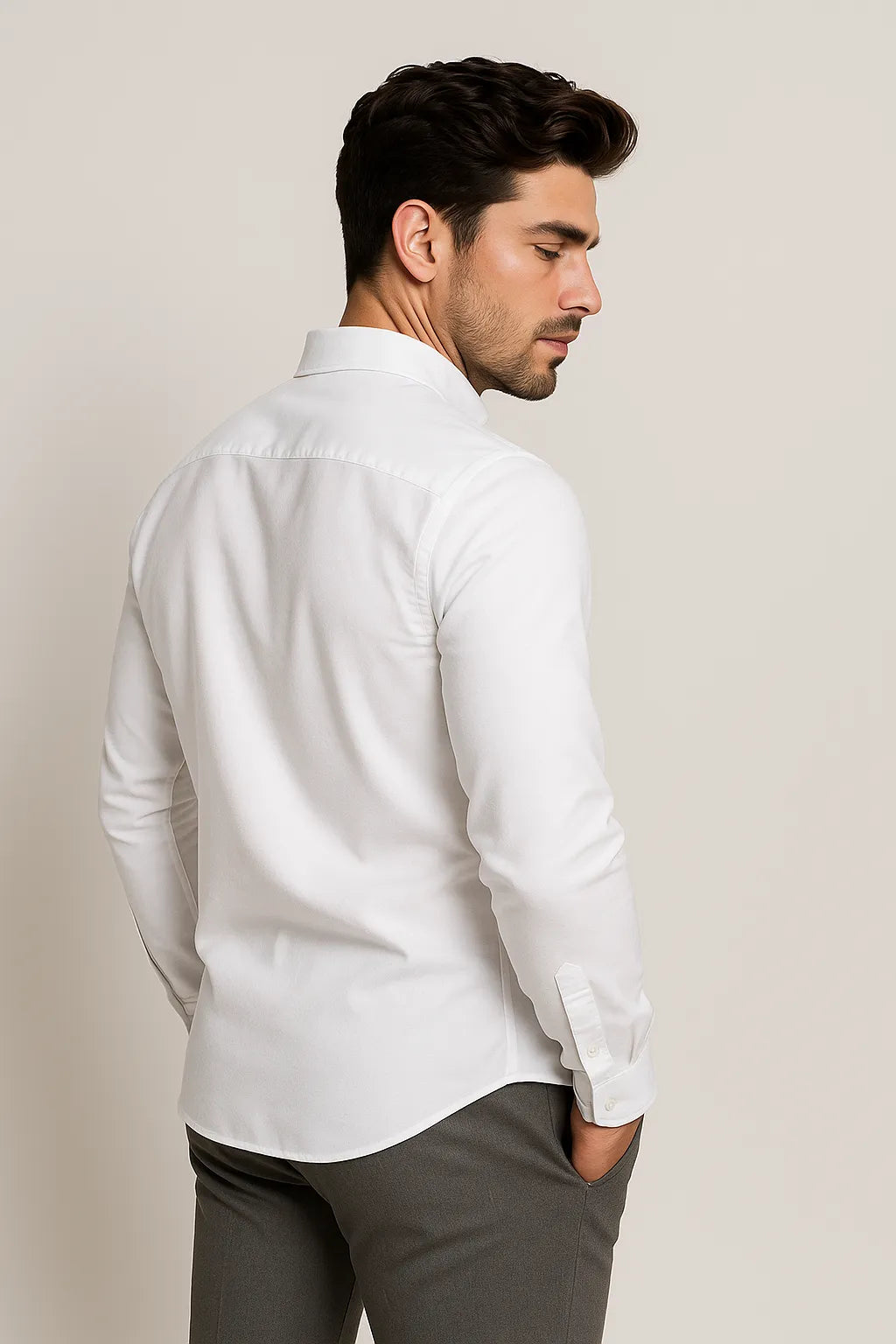 Camisa Social Masculina Slim em Oxford Modal Premium