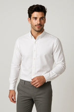 Camisa Social Masculina Slim em Oxford Modal Premium